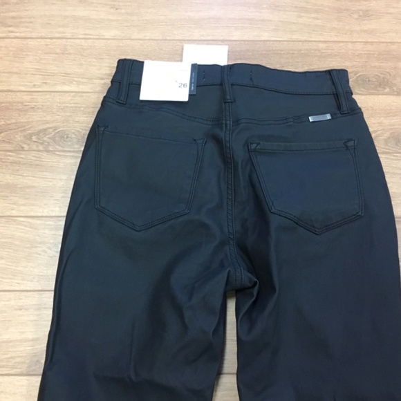 KANCAN COATED HIGH RISE BUTTON DOWN SKINNY JEANS SIZE 5 - Picture 12 of 12